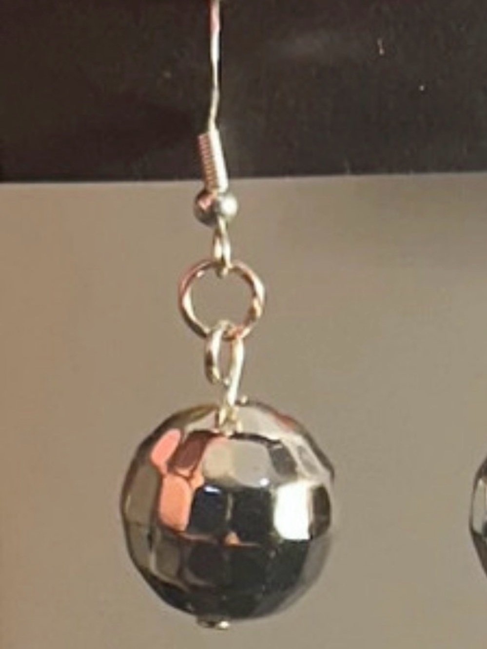 NWOT Mini Disco Ball Dangle Earrings - Picture 2 of 4